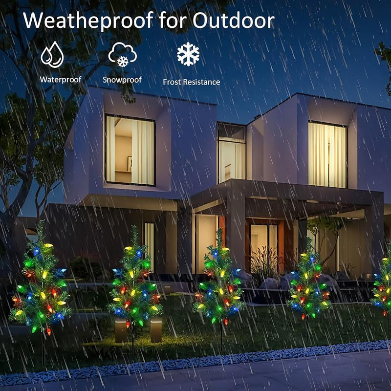 1 Tow 4 Solar Tree Lights