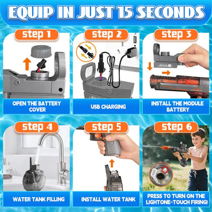 Pistola de agua eléctrica