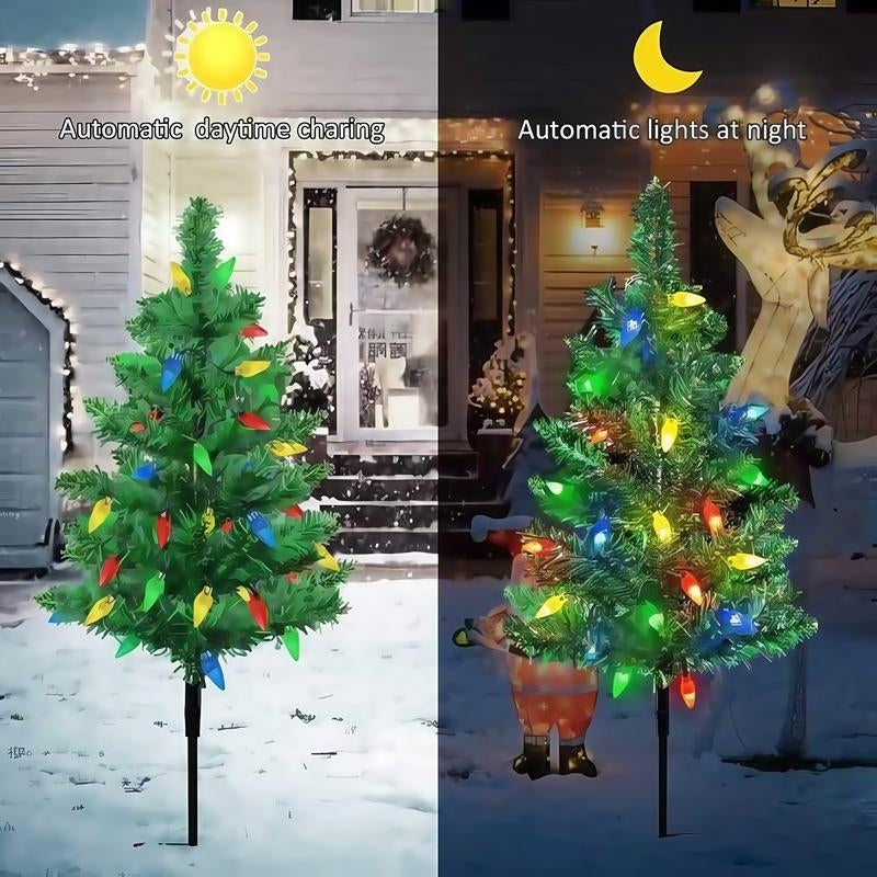 1 Tow 4 Solar Tree Lights