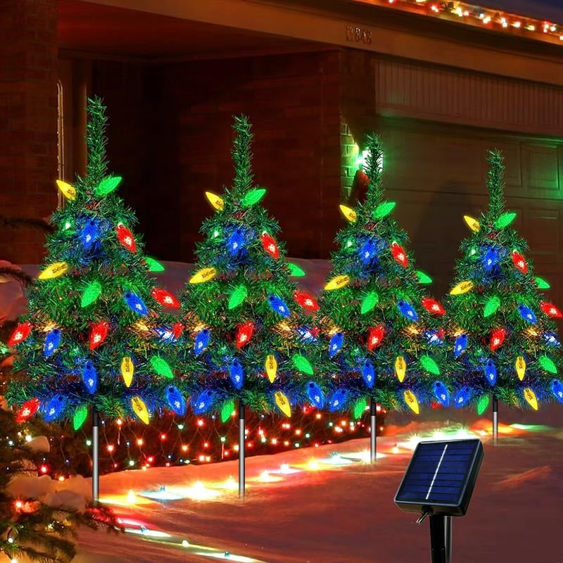 1 Tow 4 Solar Tree Lights