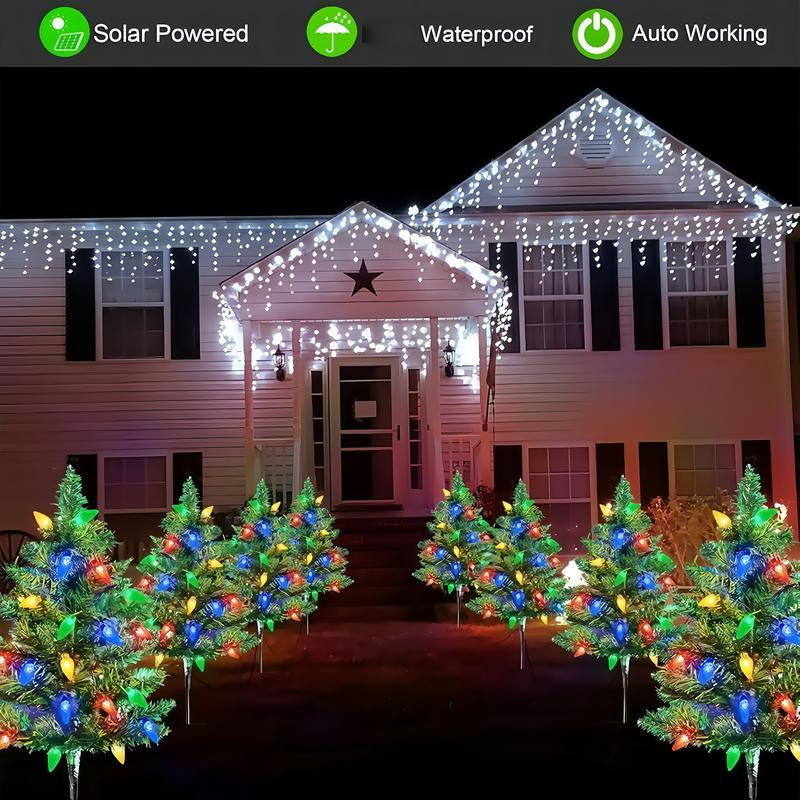 1 Tow 4 Solar Tree Lights