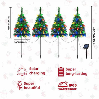 1 Tow 4 Solar Tree Lights